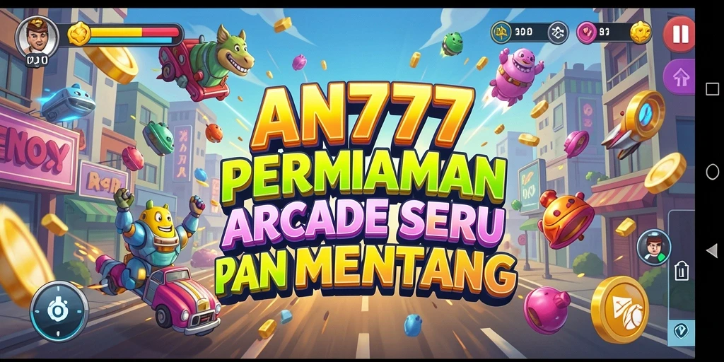 Tampilan gameplay AN777 yang menarik dengan aksi Arcade seru.