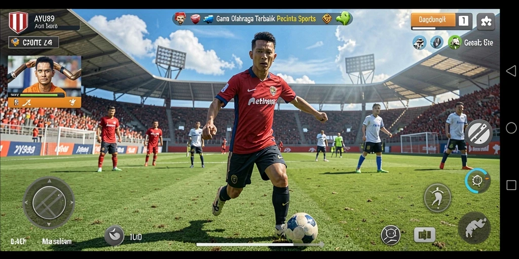 Tampilan gameplay AYU89 menampilkan aksi seru di berbagai cabang olahraga.