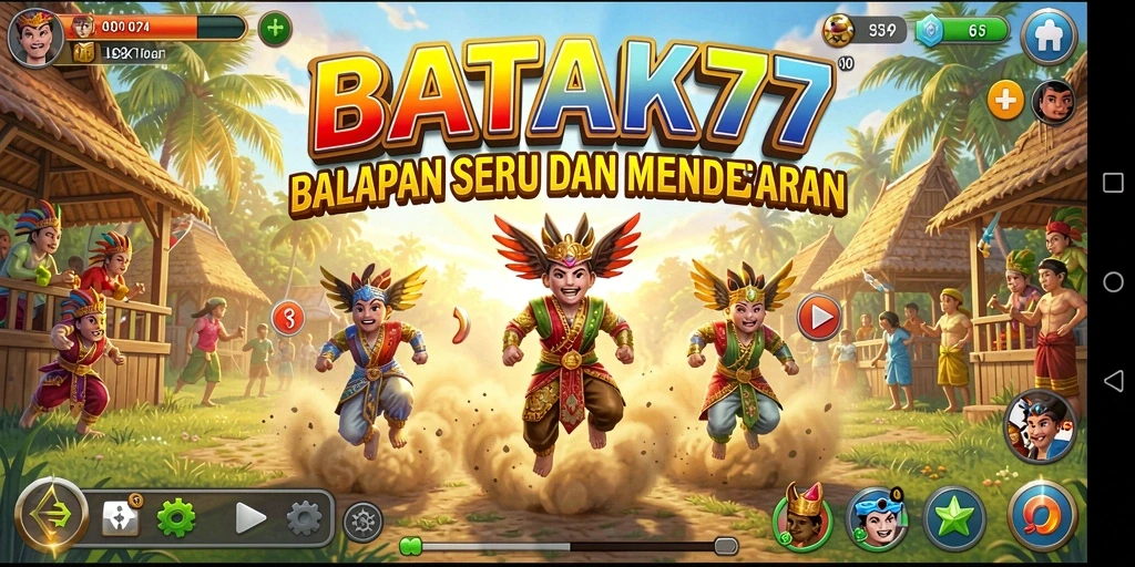 Gameplay balapan seru di BATIK77 dengan grafik menakjubkan.