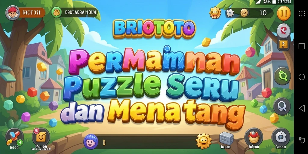 Tampilan gameplay BRIOTOTO dengan berbagai level puzzle menarik.