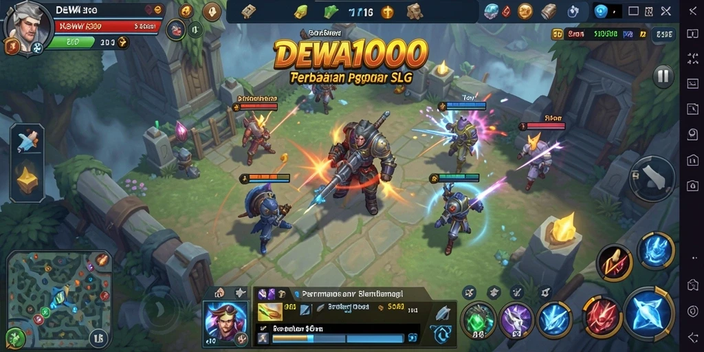 Tampilan screenshot gameplay SLG DEWA1000 yang menegangkan.