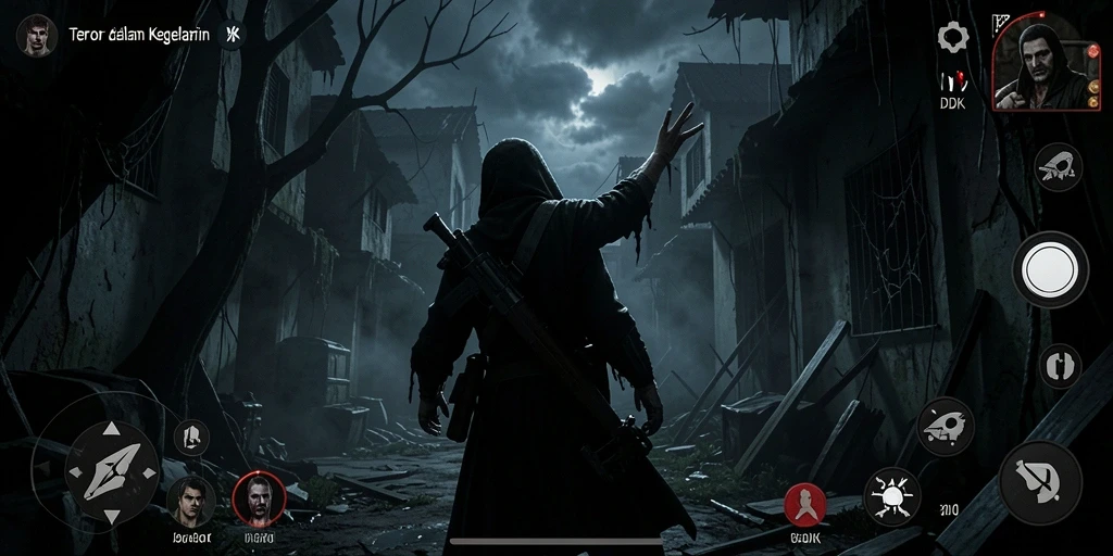 Screenshot DKK menampilkan gameplay mengerikan yang menarik dan mencekam.