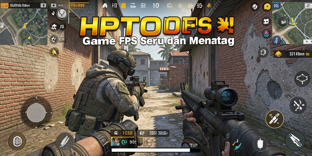 Screenshot HPTOTO menampilkan aksi menembak mendebarkan dalam gameplay FPS.