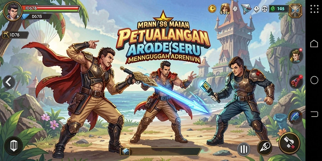 Tangkapan layar gameplay seru ID678 yang memukau.
