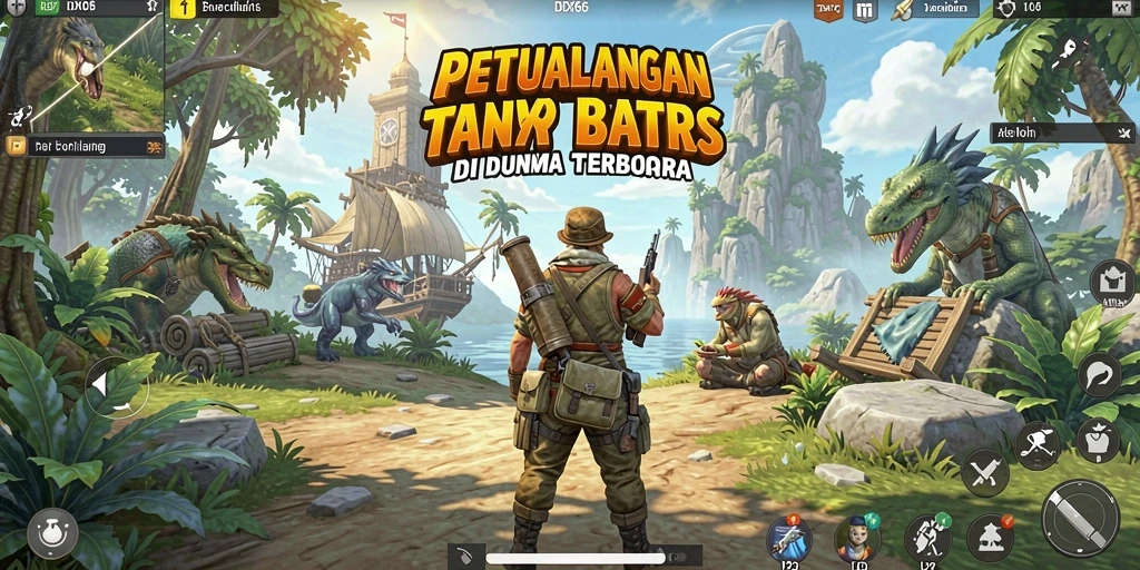 Screenshot menunjukan eksplorasi dunia terbuka dalam IDX66.