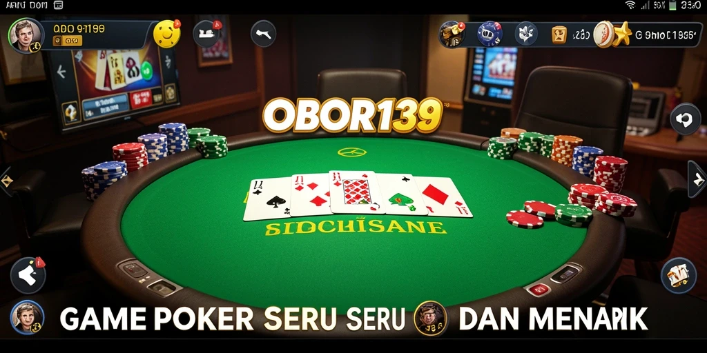 Tampilan menarik dari gameplay Poker di OBOR138.