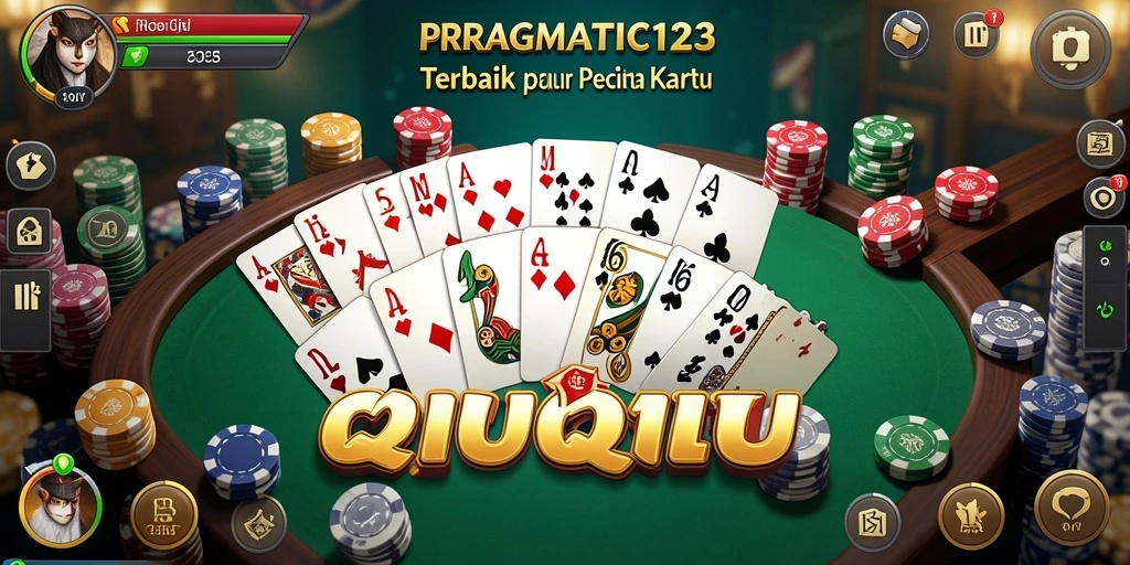 Tampilan gameplay seru dalam PRAGMATIC123 yang menampilkan QiuQiu.