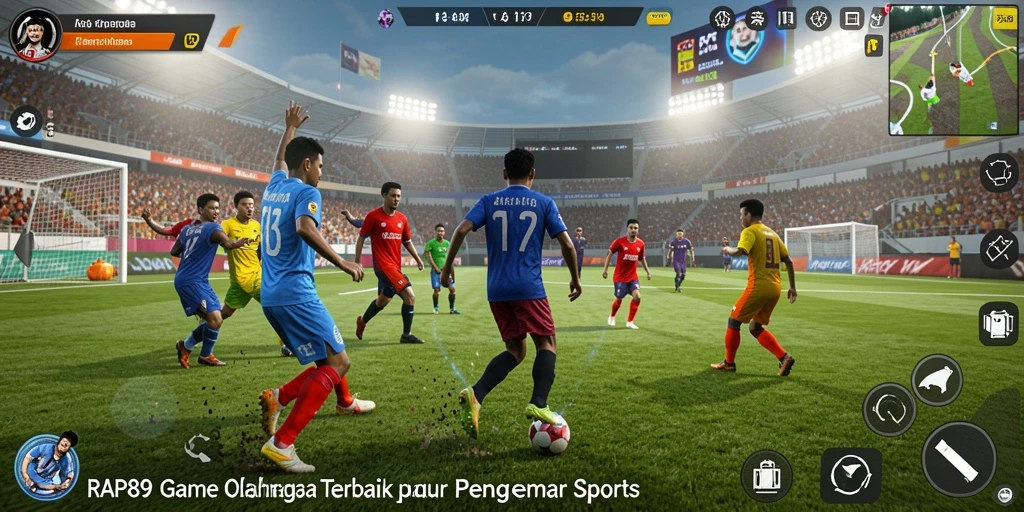 Screenshot gameplay RAP89 menampilkan aksi seru olahraga yang memukau.