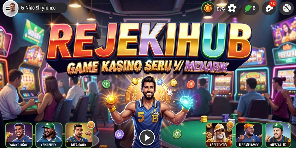 Tampilan gameplay seru di REJEKIHUB dengan berbagai permainan Kasino.