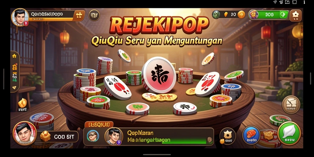 Tampilan screenshot gameplay QiuQiu REJEKIPOP yang seru.