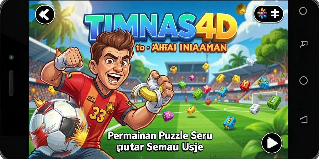 Tampilan gameplay TIMNAS4D yang menantang dan seru.