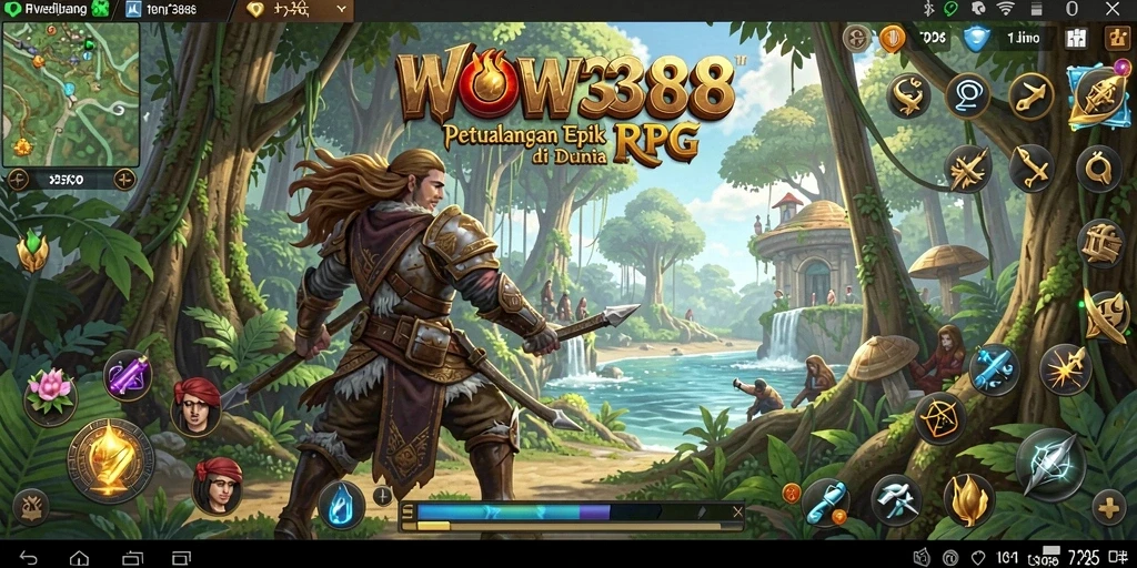 Screenshot permainan WOW388 dengan aksi seru di dunia RPG.